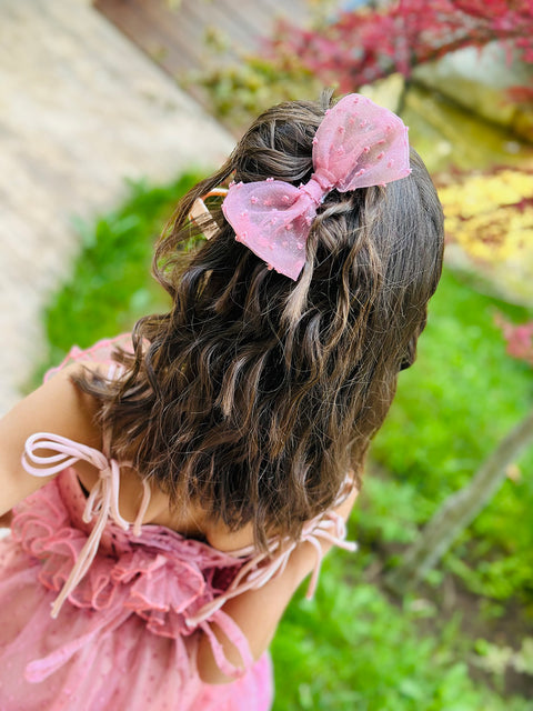 Rose Mist Οργαντζένιο τοπ σε ροζ της στάχτης