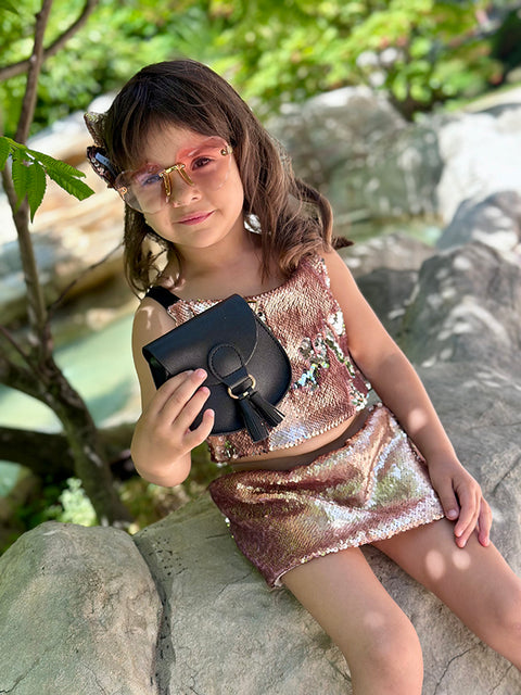 Wild Rose Τοπ με πούλιες σε χρώμα ροζ