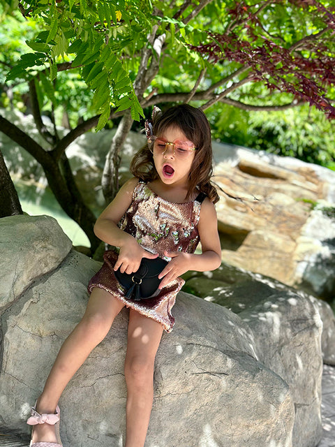 Wild Rose Τοπ με πούλιες σε χρώμα ροζ