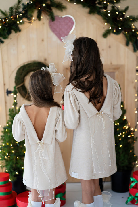 Sugar Glow Рокля с отворен гръб от плетиво