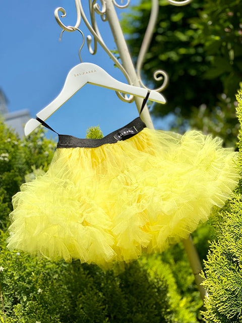 Sunny Bloom Skirt Children's yellow tulle skirt