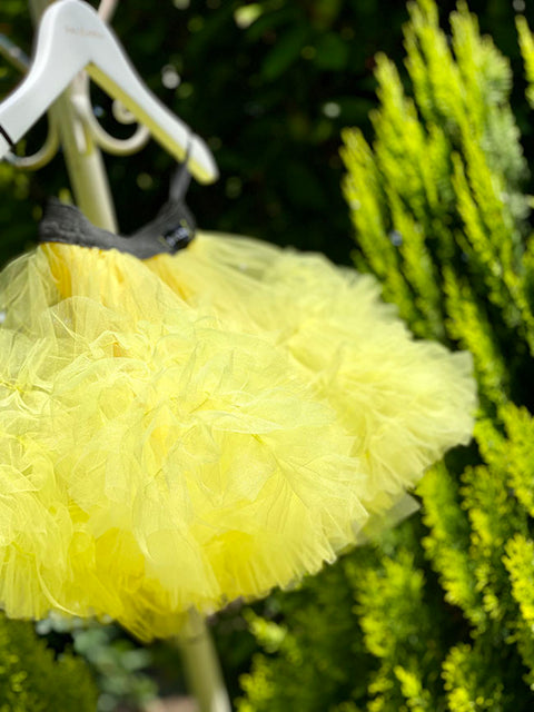 Sunny Bloom Skirt Children's yellow tulle skirt