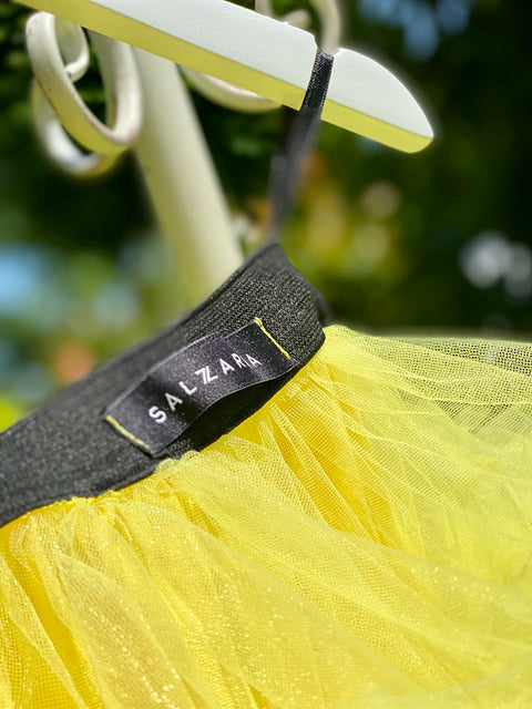 Sunny Bloom Skirt Children's yellow tulle skirt