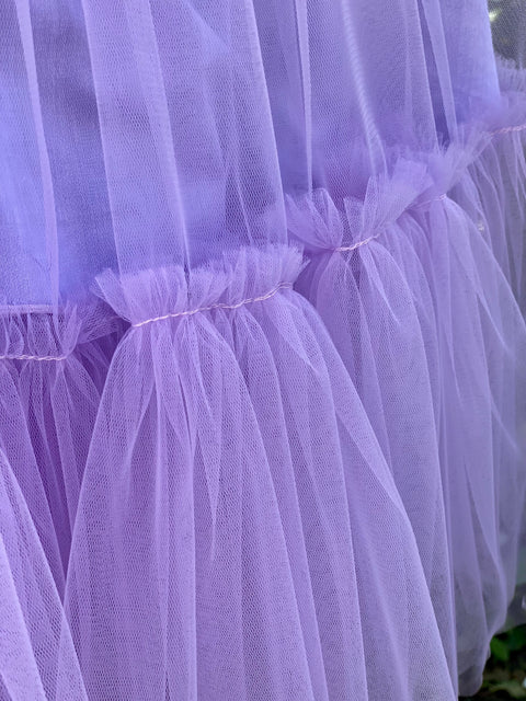 Viola Midi Лилава пола с миди дължина