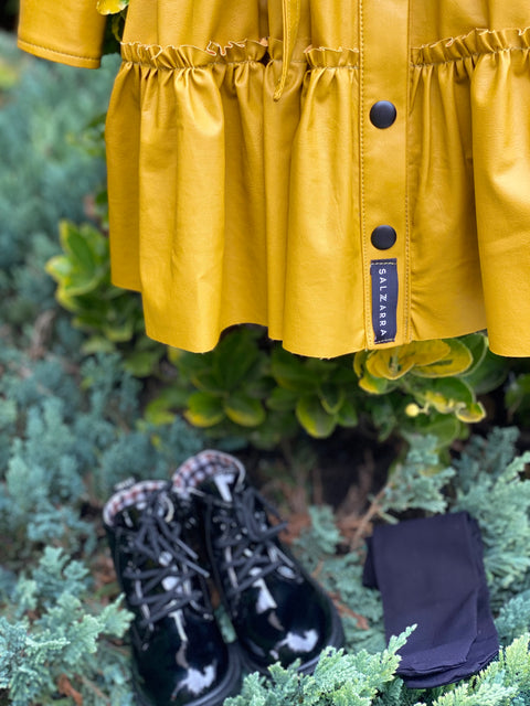 Mustard Charm Mustard shirt dress with belt