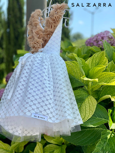 Magnolia Incantata Рокля с гол гръб с цветя