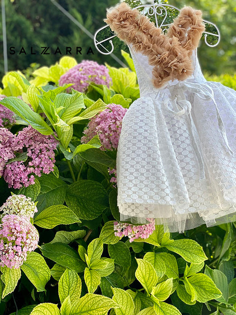 Magnolia Incantata Рокля с гол гръб с цветя