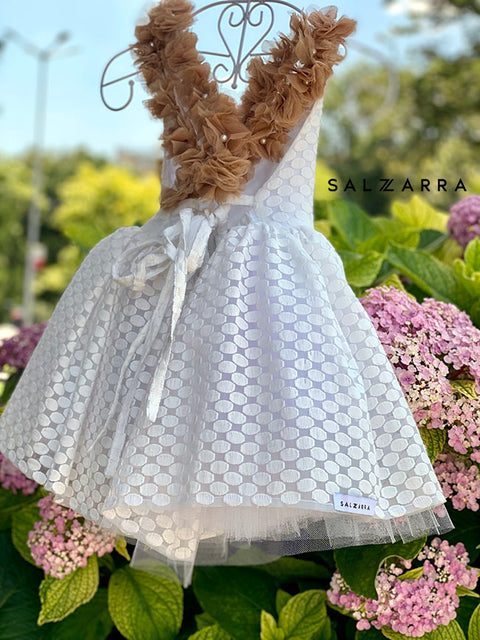 Magnolia Incantata Рокля с гол гръб с цветя