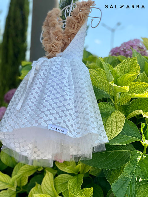 Magnolia Incantata Рокля с гол гръб с цветя