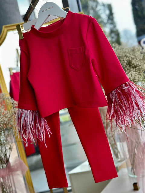 Sweet Watermelon Feather set