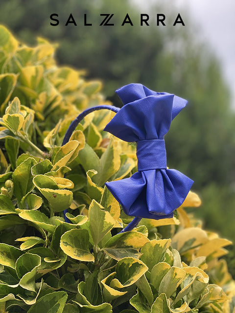 My Blue Diamond Hair Bow Аксесоар от кожа