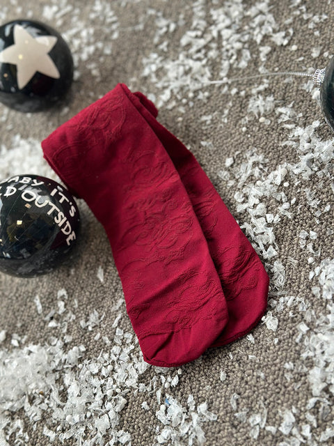 Burgundy Tights Детски чорапогащник в бордо