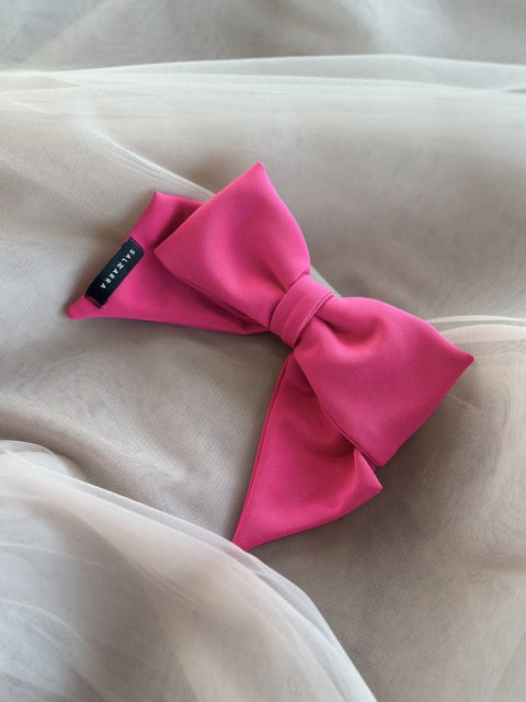 Neon Grace Bow Clip Детски клипс от неопрен в циклама