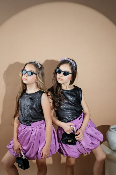 Lila Bloom Skirt Детска пола в люляков цвят