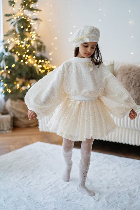 Winter Glow Блуза плетиво в екрю