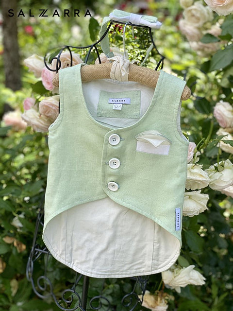 Mint Breeze Детски елек в цвят мента