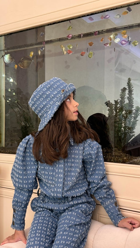 Blue Denim Bucket Hat Шапка от деним