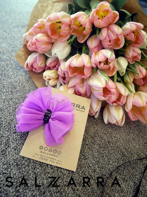 Violet Bloom  Аксесоар за коса-клипс