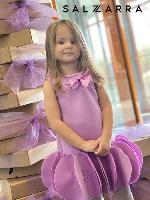 Amour Lilac Dress Детска рокля лилав неопрен