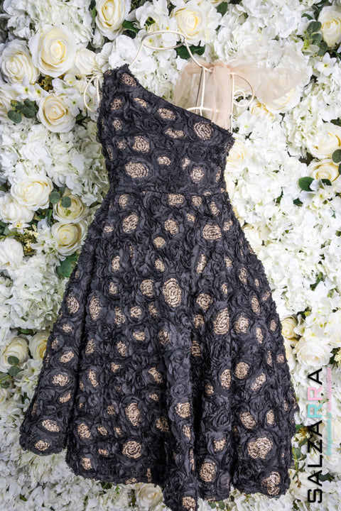 Bloom Dress Детска рокля от релефен плат на цветя
