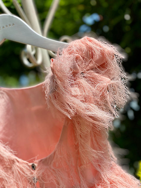 Blush Feather Dream ροζ φόρεμα