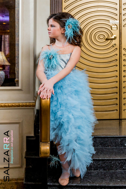 Blue Swan Асиметрична рокля от тюл