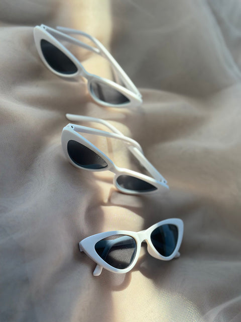 Midnight &amp; Ivory Cat-Eye Sunglasses – Kids' sunglasses in black and white cat-eye
