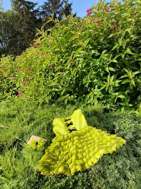 Limoncello Joy Children's dress in lime color
