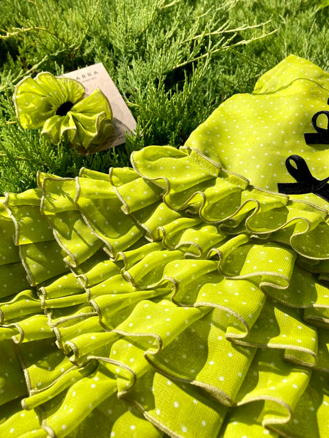 Limoncello Joy Children's dress in lime color