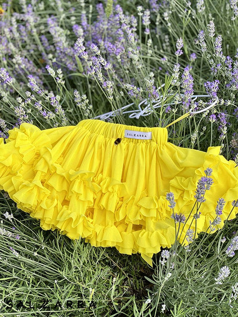 Sunny Ruffles Детска жълта пола